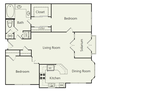 a floor plan of a home